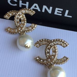 Chanel Pearl Drop Earrings